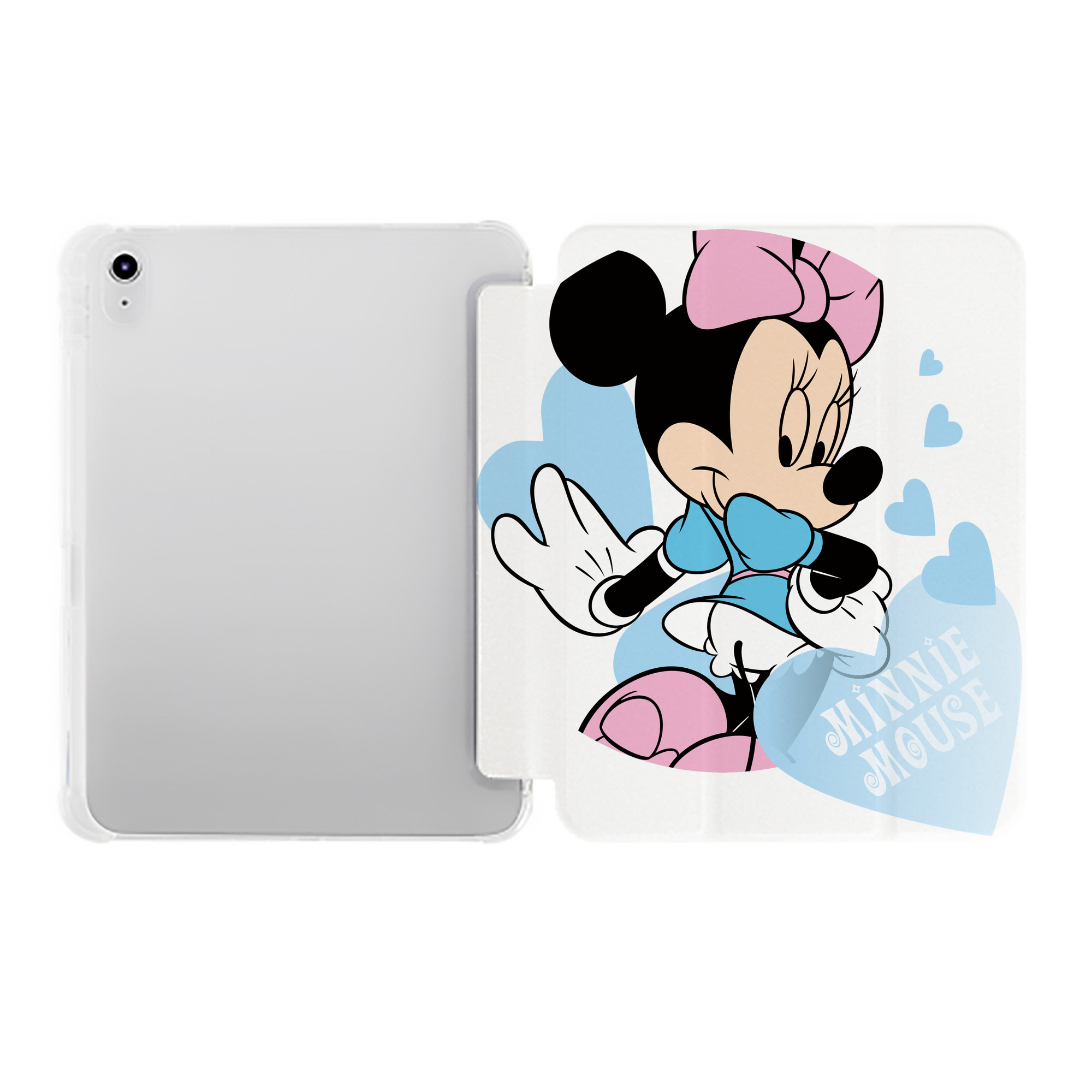（画像用） ミッキーマウス Mickey Mouse IPad ケース ペン収納付き 三つ折りスタンド PUレザー×シリコン 対応機種9.5/10.5/10.9インチ